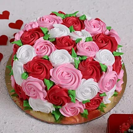colorful roseate cake