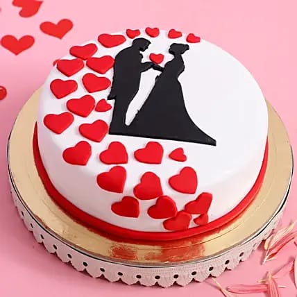 Love couple cake