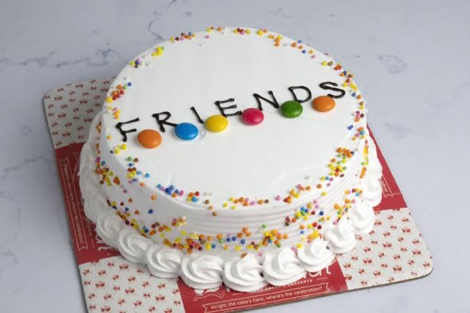 Vanilla friendship day cake