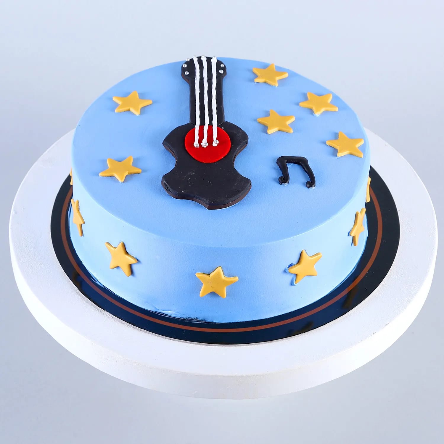 Guitar Theme Two Tier Birthday Cake For Boys 169 - Cake Square Chennai |  Cake Shop in Chennai