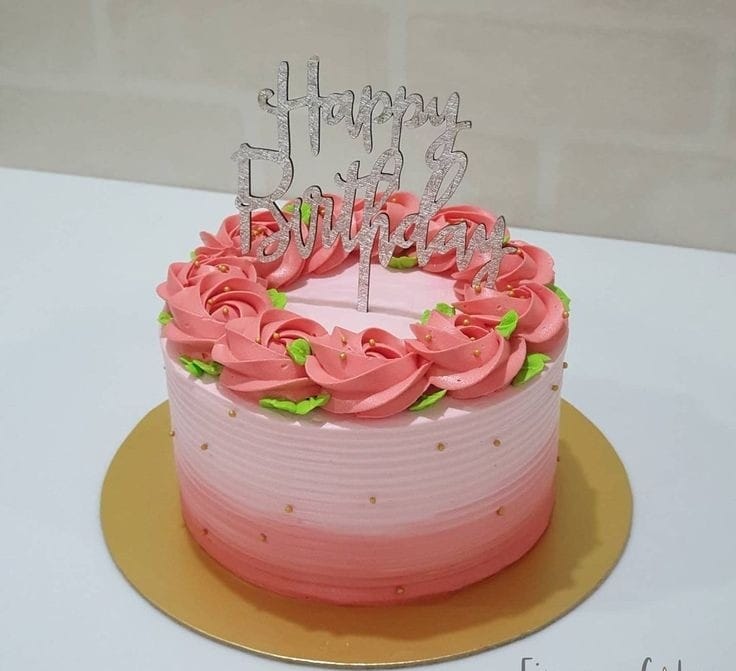 38+ Beautiful Cake Designs To Swoon : Ruffle Cake with Unicorn-hanic.com.vn