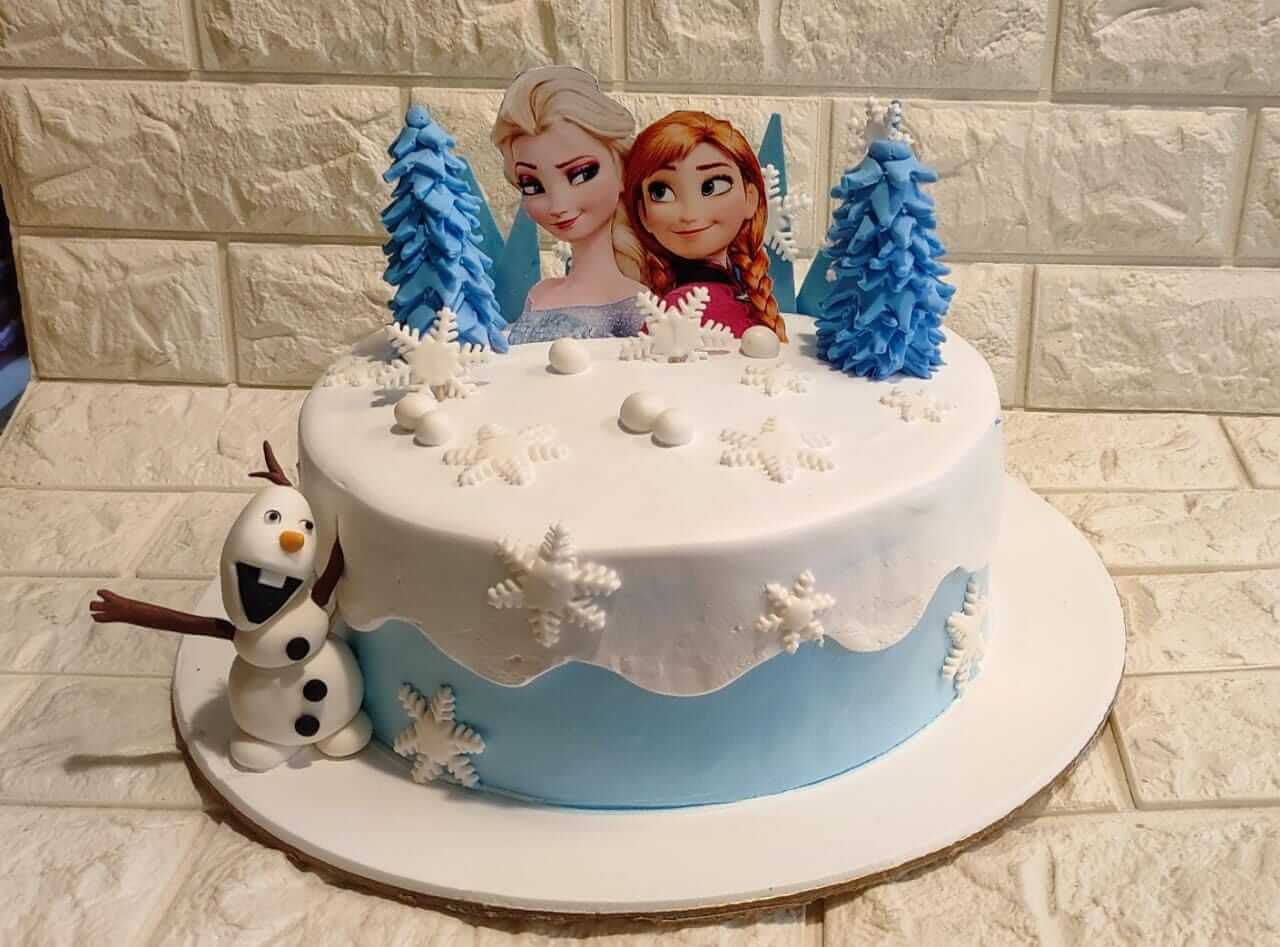 Elsa Anna Frozen Cake