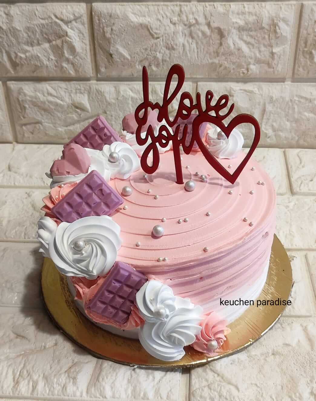 Pink Floral Cake