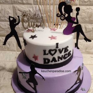 dancing theme cake