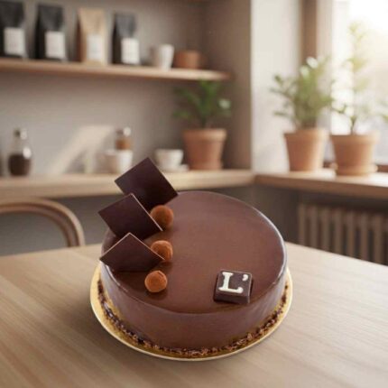 Chocolate Mirror Glaze Cake