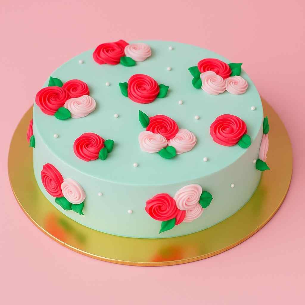 Floral Rose Cake
