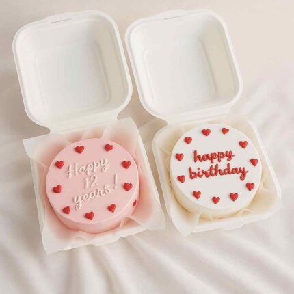 Heart bento cake combo