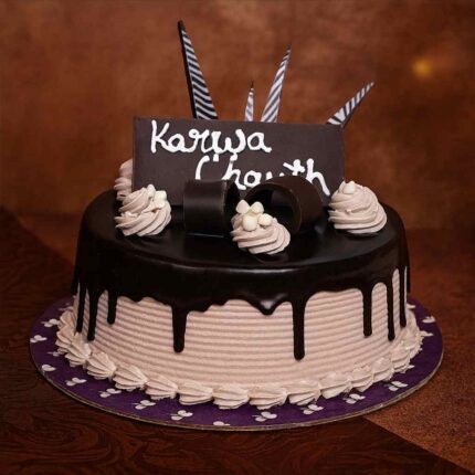 Karwa chauth chocolate cake
