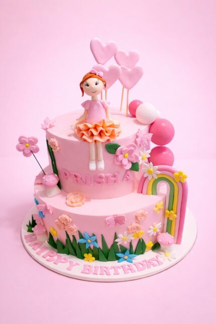 Princess Rainbow Doll Fantasy Cake