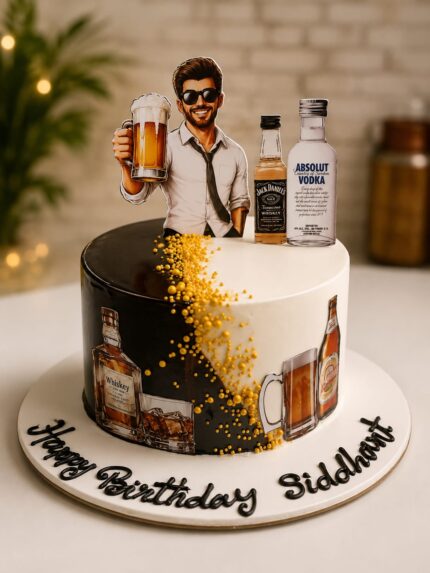 Cheers & Spirits Celebration Cake